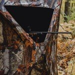 Barronett Blinds® Road Runner, Portable Hunting Blind, Pop-Up Hub Blind, Zipperless Windows, Lightweight, 2-Person, Bloodtrail® Woodland, 67” x 71” x 71”, RR200BT