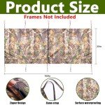 Shupakul Hunting Tree Stand Blinds- 102" x 35" Treestand Camo Blind Cover- Hunting Camouflage Ground Blinds with Zipper for Hunting Deer, Turkey (Frames Not Included)