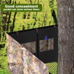 Shupakul Hunting Tree Stand Blinds- 102" x 35" Treestand Camo Blind Cover- Hunting Camouflage Ground Blinds with Zipper for Hunting Deer, Turkey (Frames Not Included)