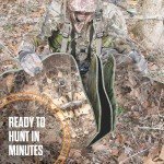 GhostBlind Runner 26" 6-Panel Ground Hunting Blind and Accessories, Ideal for Turkey and Deer Hunting