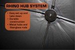 RHINO Blinds R500-MOC 3-4 Person Hunting Ground Blind, Breakup Country