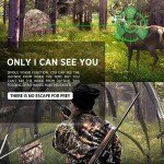 XProudeer Hunting Blind Hunting Chair Ground Blind See Through Deer Blinds Portable Camouflage Pop Up Blinds