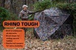 RHINO Blinds R500-MOC 3-4 Person Hunting Ground Blind, Breakup Country