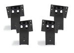 ADLER Multi-Use Outdoor 4x4 Compound Angle Platform Brackets for Deer Stand Hunting Blinds Shooting Shack, Tree House, Observation Decks, Set of 4, 16''x 7.5''x 9'', Black, 4 Count