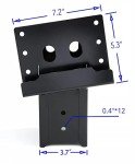 ADLER Multi-Use Outdoor 4x4 Compound Angle Platform Brackets for Deer Stand Hunting Blinds Shooting Shack, Tree House, Observation Decks, Set of 4, 16''x 7.5''x 9'', Black, 4 Count