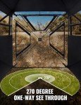 TIDEWE Hunting Blind 270°See Through with Silent Magnetic Door & Sliding Windows, 2-3 Person Pop Up Ground Blind with Carrying Bag, 300D Portable Resilient Hunting Tent for Deer Hunting(Camouflage)
