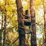 Rivers Edge® Big Foot™ Rogue XL Lever-Action Hang-On Treestand, Flip-Up TearTuff™ Mesh Seat, 24” x 37” Large Platform, Footrest, RE562