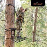 Big Game Captain XC Hang-On Treestand, Lightweight Steel Construction with 14 x 8 in. Flip-Back Flex-Tek Seat, 300 lbs Weight Rating,
