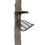 Big Game Captain XC Hang-On Treestand, Lightweight Steel Construction with 14 x 8 in. Flip-Back Flex-Tek Seat, 300 lbs Weight Rating,