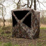 Barronett Blinds Prowler 300, Portable Hunting Blind, Tall Hub Blind, Shoot While Standing, Lightweight, 2-Person, Bloodtrail Woodland, 80” x 75” x 75”, PR300BT