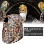 WTVIDAS Hunting Blinds with Chair, Pop Up Ground Blinds Portable 1-Person Hunting Tent for Deer & Turkey Hunting
