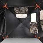 VEIL CAMO VC180 3-Person Hub Blind with Panoramic Windows – Ground Blind for Deer & Turkey Hunting, 180-Degree Panoramic Window, Water Resistant, Durable & Heavy-Duty Design, Silent Closure Door