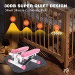 Mini Stair Stepper with Resistance Bands - Pink