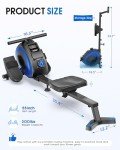 WELLFIT Magnetic Rowing Machine for Home Fitness