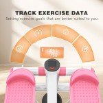 Mini Stair Stepper with Resistance Bands - Pink