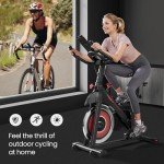 Yaheetech Indoor Exercise Bike with Adjustable Resistance