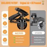 Adjustable Resistance Stepper with Bands for Home