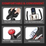 Yaheetech Indoor Exercise Bike with Adjustable Resistance