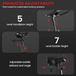 Yaheetech Indoor Exercise Bike with Adjustable Resistance