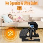 Adjustable Resistance Stepper with Bands for Home