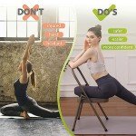 Yoga Chair with Lumbar Support for Fitness & Flexibility