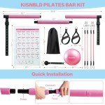 Portable Pilates Bar Kit with Resistance Bands