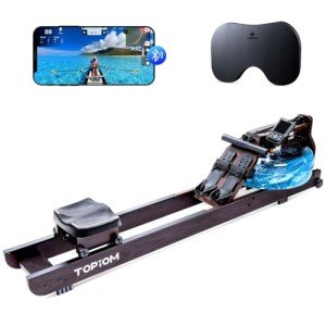 Foldable Water Rowing Machine with Bluetooth Monitor