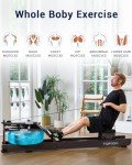Foldable Water Rowing Machine with Bluetooth Monitor