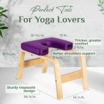 Yes4All Wooden Yoga Headstand Inversion Bench