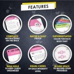 Wall Pilates Workout Cards for Women - 58 Exercises