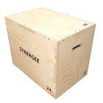 Synergee 3-in-1 Wooden Plyo Box for Jump Training