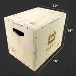 Versatile Wooden 3-in-1 Plyo Jump Box