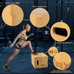 Yes4All 3-in-1 Wooden Plyo Box for Workouts
