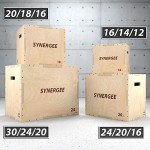 Synergee 3-in-1 Wooden Plyo Box for Jump Training