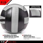 JFIT 8 LB Wall Ball - Gray/Black
