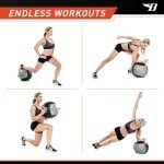 Bionic Body 10lb Weighted Medicine Ball for Workouts