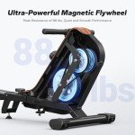 Quiet Magnetic Rowing Machine for Home Fitness
