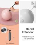 YOTTOY 25.4 cm Anti-Burst Pilates Ball, Pink