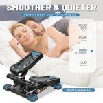 Mini Stepper with Resistance Bands for Home Workouts