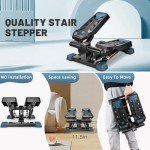 Mini Stepper with Resistance Bands for Home Workouts