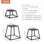 VEVOR Adjustable Plyometric Jump Boxes for Home Fitness