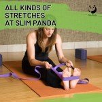 Slim Panda Adjustable Cotton Yoga Strap, 10+ Colors