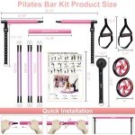 Pilates Bar Kit with Resistance Bands for Home Workout