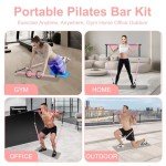 Pilates Bar Kit with Resistance Bands for Home Workout