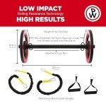 Pilates Wheel Set with Nutrition Guide and Videos