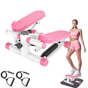 Compact Stepper with Resistance Bands - Home Workout