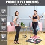 Compact Stepper with Resistance Bands - Home Workout