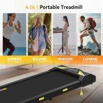 4-in-1 Portable Walking Pad with Incline