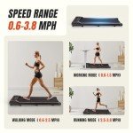 SMUG Compact Armless Treadmill for Small Spaces