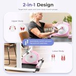 Pink Under Desk Mini Pedal Exerciser Bike